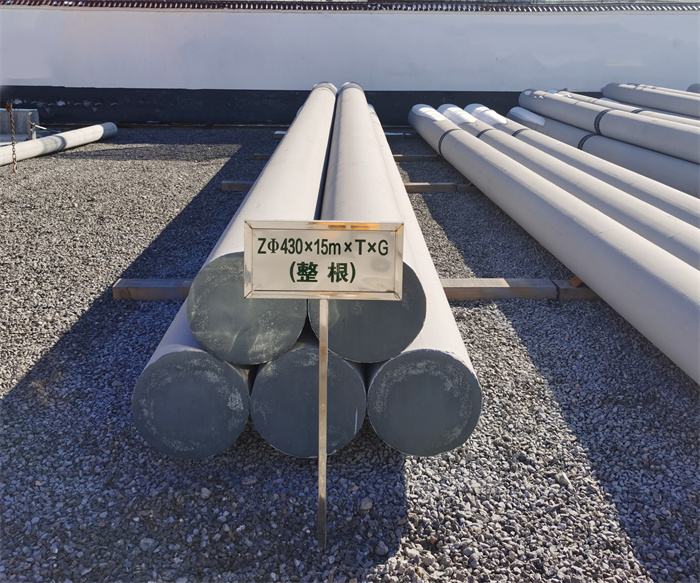 锦州430×15米×T×G终端电线杆